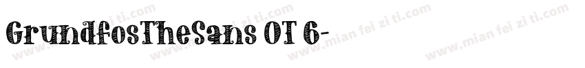 GrundfosTheSans OT 6字体转换